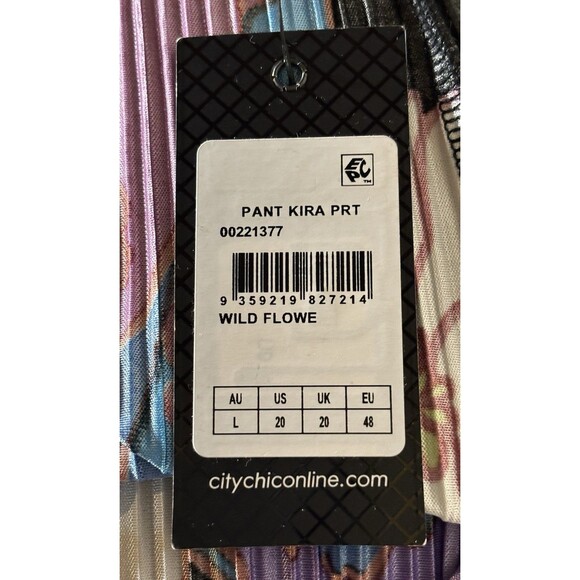 City Chic Women’s Plus Size L (20) Kira Print Pant In Wild Flower - Picture 10 of 12